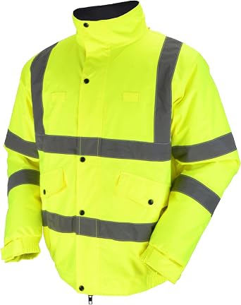 Safety Reflective Jacket for Men, Safety Jacket with Pockets, Mens Work Construction Coats for Cold Weather