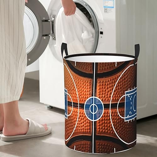 Miniatura 7 de Cesta de baloncesto, béisbol, fútbol, lavandería, bolsa de almacenamiento de ropa sucia, impermeable, plegable, para oficina, dormitorio, sala de