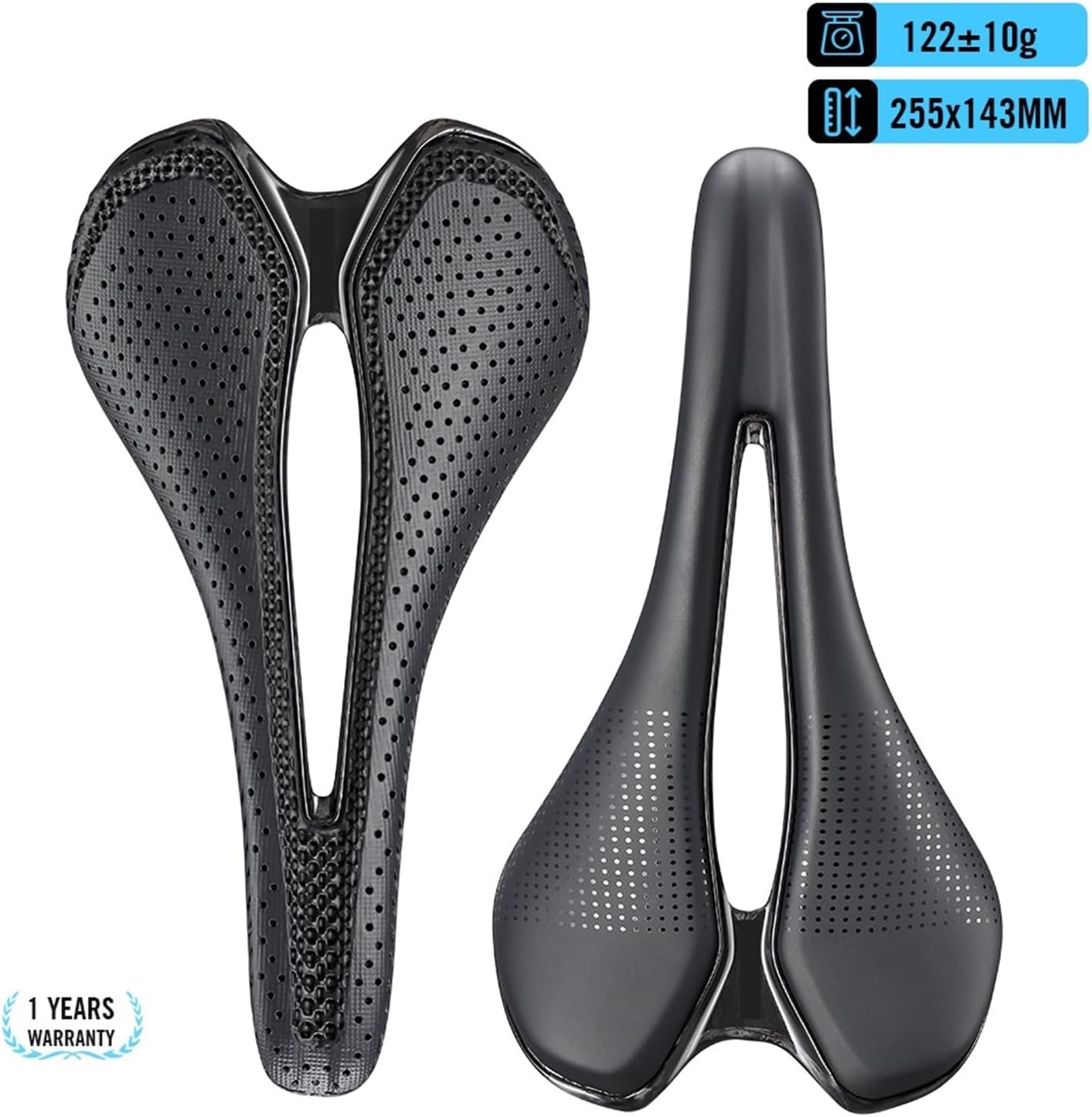 12K Full Carbon 3D Print Saddle 122g Triathlon Road MTB Gravel Bike Lightweight Cycling Seat EVA Surface 7x9mm