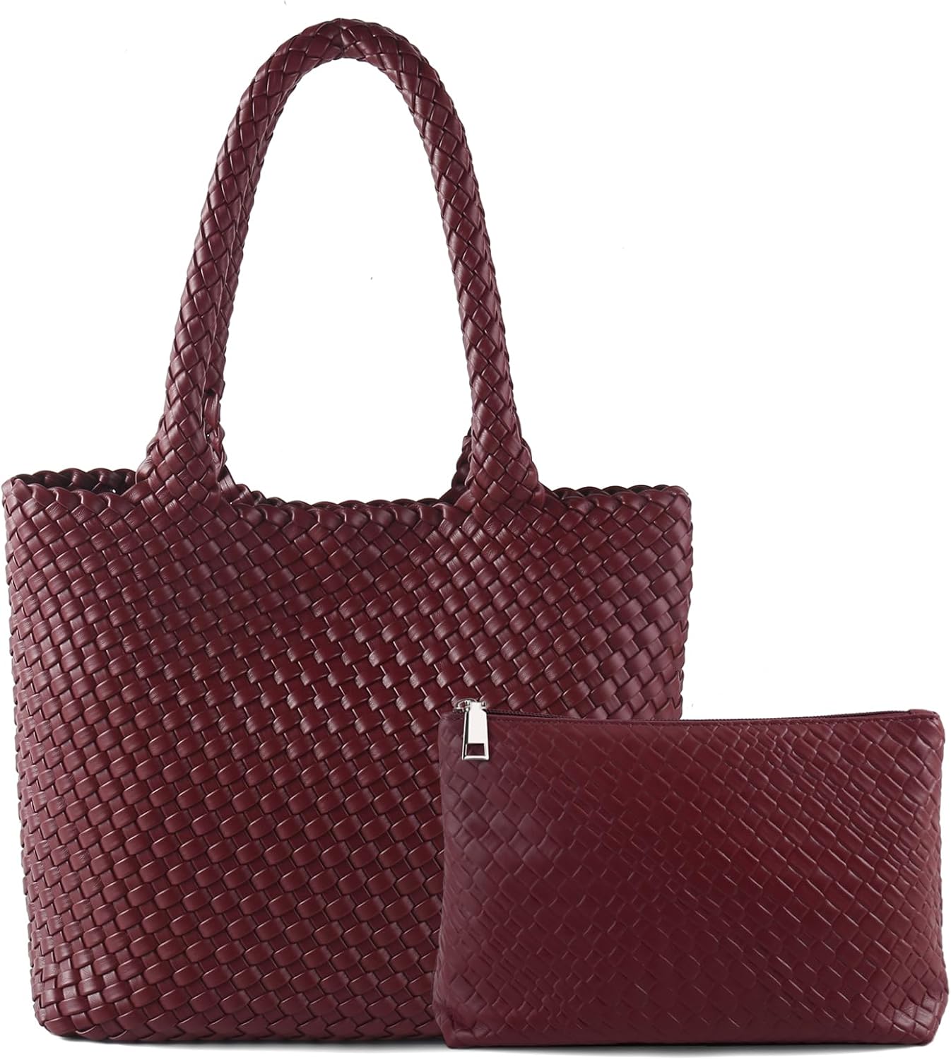 Hand Woven Bag Tote BagS For Women Top Handle Shoulder Vegan Leather Large Travel Beach Hobo Handbag