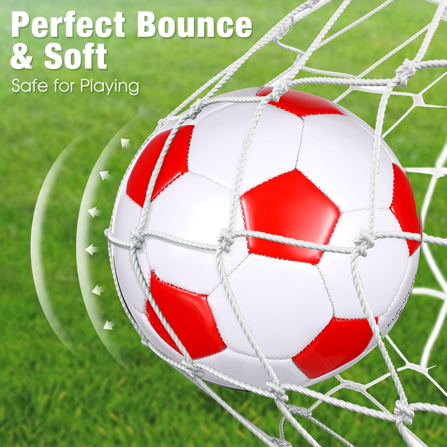 Soulchen 16 Pcs Gifts Soccer Balls Bulk with 2 Pcs Pump Size 3/4/5 Deflated Training Soccer Ball for Charity Youth Adult Sports Training Practice Game Play, 8 Color - Image 5