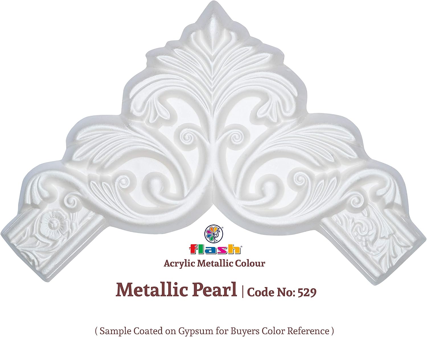 Flash Premium Metallic Acrylic Paint, Pearl Code 529, (50ml,1.7 oz), Highly Pigmented & Fade-Resistant, Non-Toxic, Multi-Surface Paint for Artists, Hobby Painters & Kids