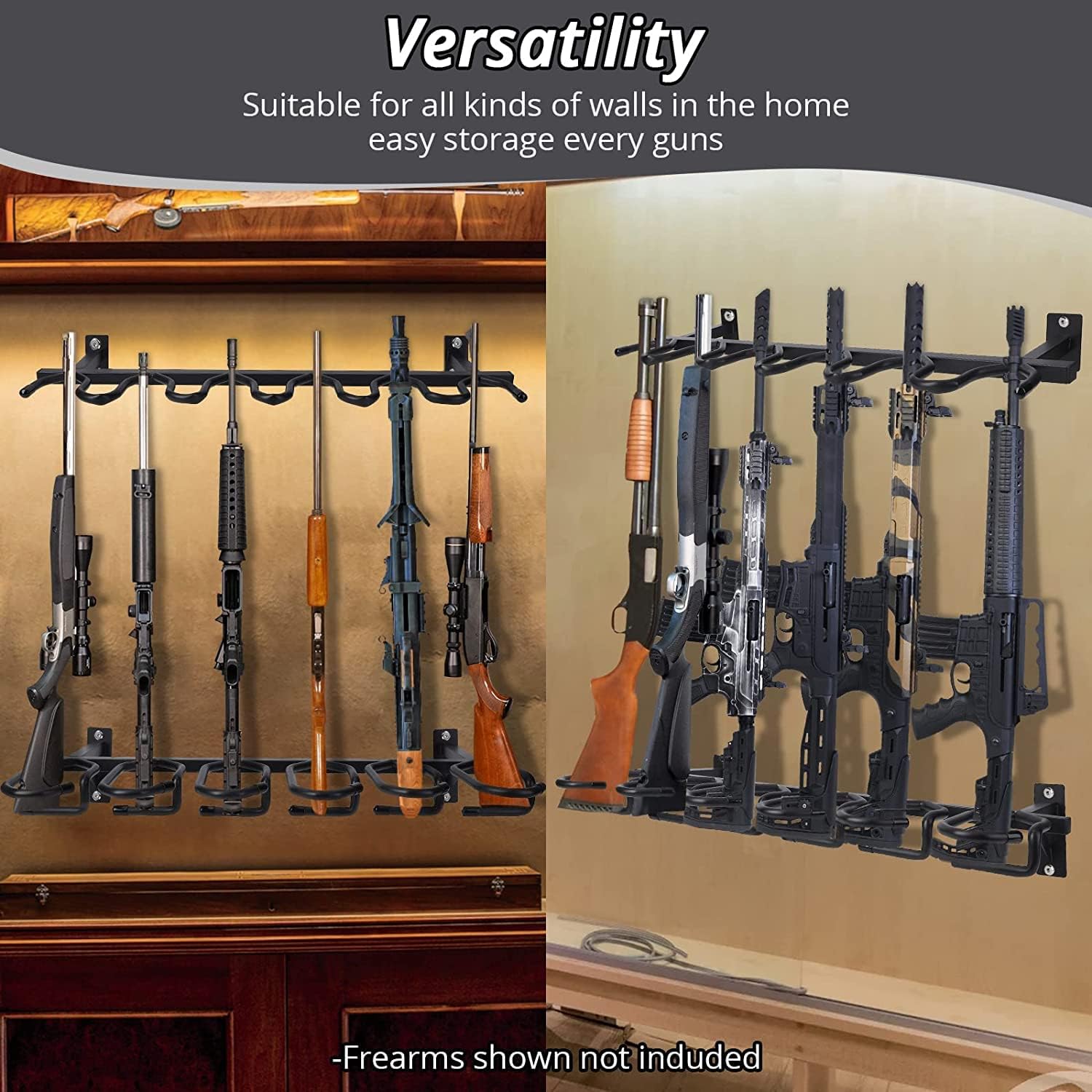 Towallmark Gun Racks for Wall, Gun Free-Standing Rifle,Free-Standing ...