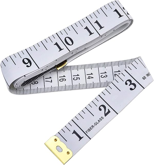Dual Sided Body Measuring Ruler, Sewing Cloth Tailor Tape Measure, Soft Tape for Family Measure Chest Waist Circumference, 150cm/60 inches