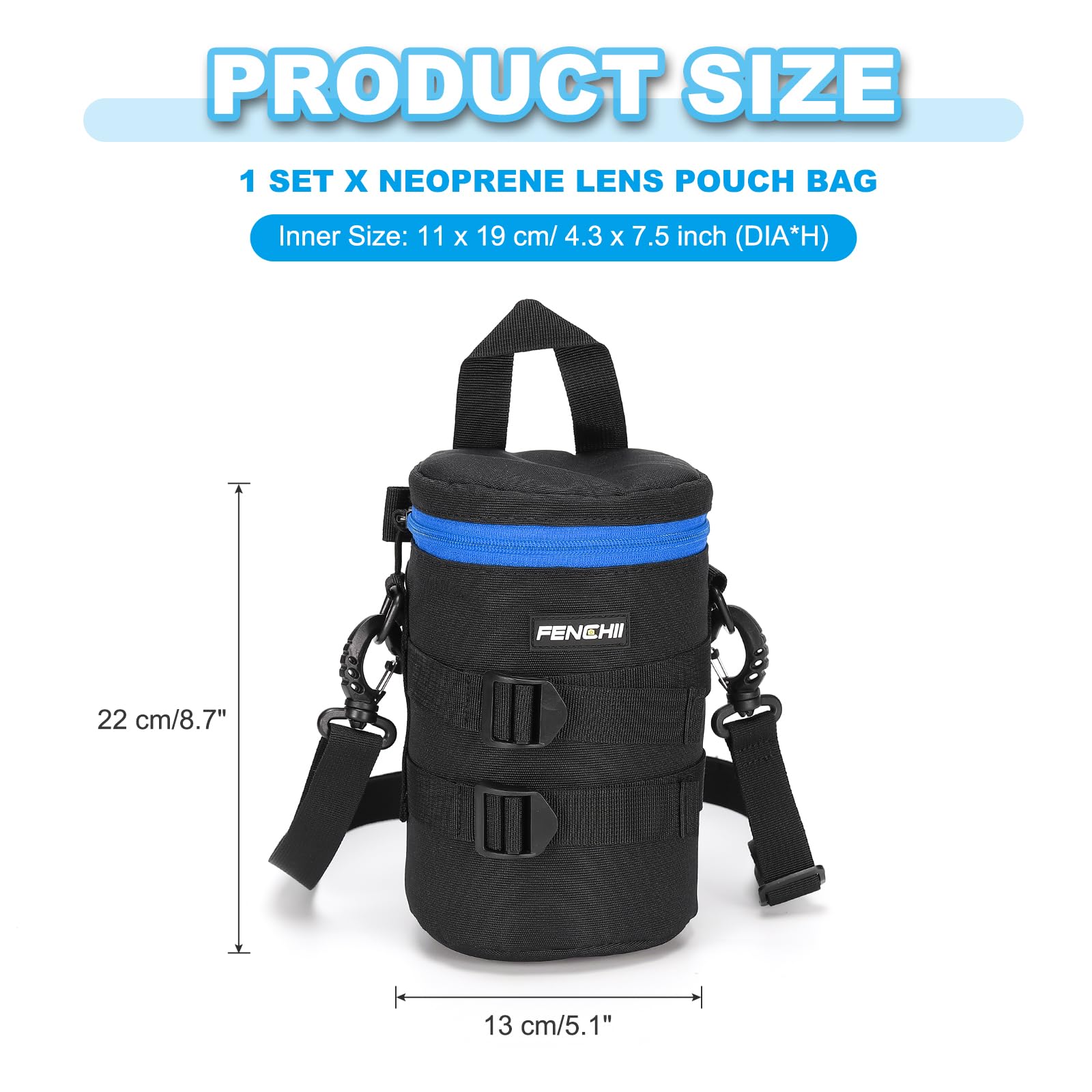 PATIKIL Lens Pouch Case, 4.3