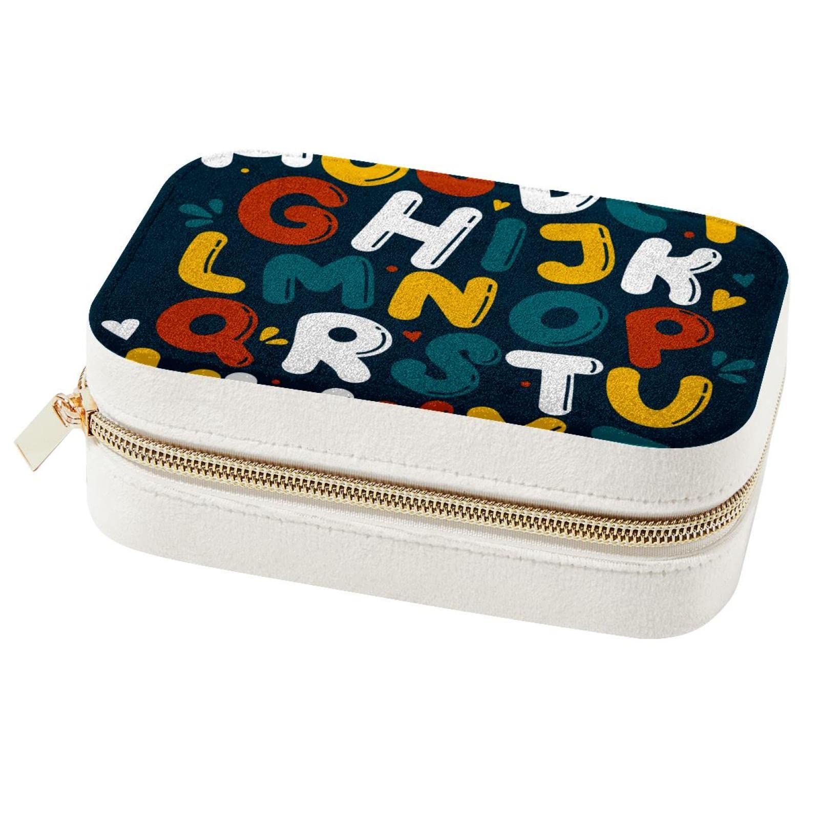 Boîte à bijoux portable personnalisée et organiseur de rangement pour filles