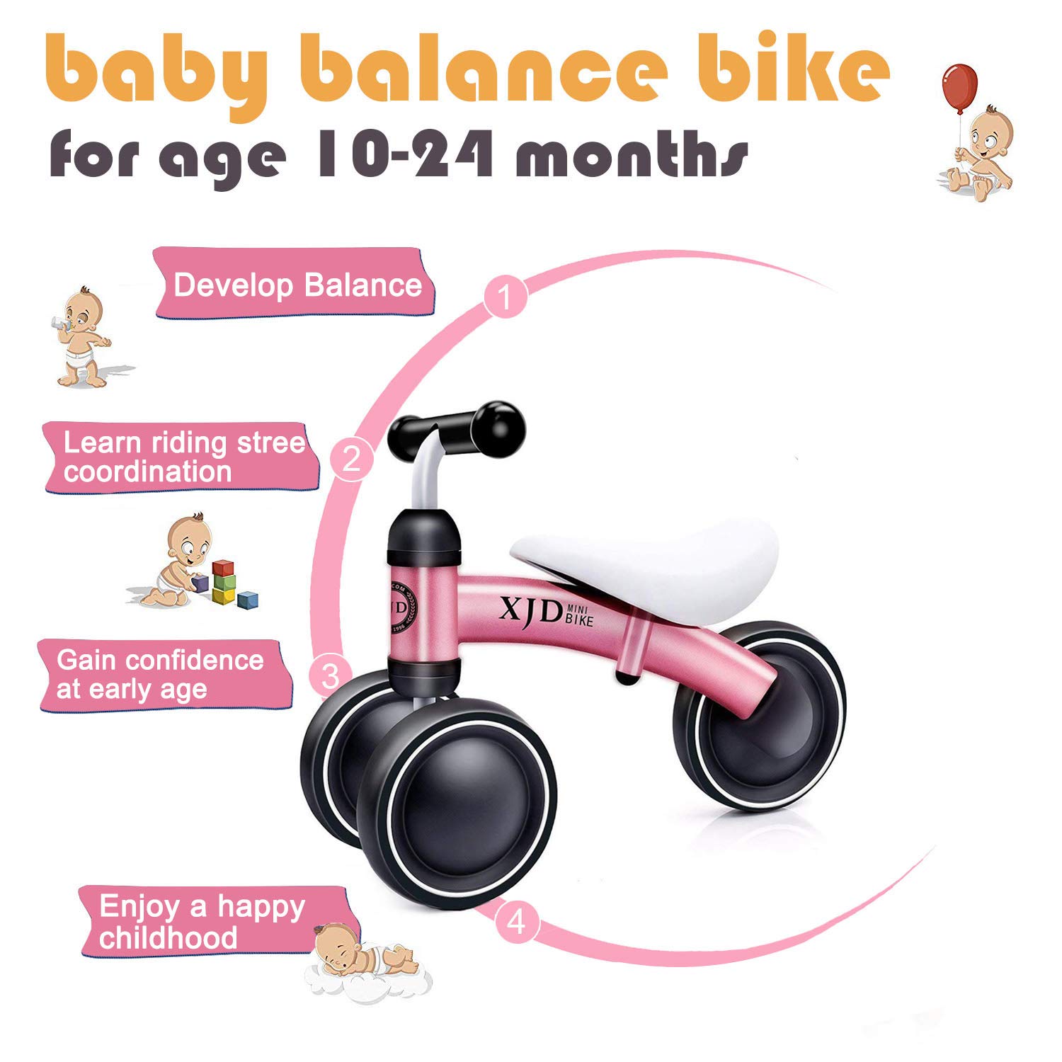 xjd mini balance bike