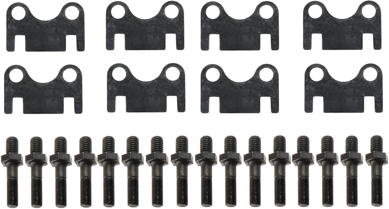 SBC Small Block Chevy Push Rod Guide Plates And 3/8 Rocker Arm Studs Kit 7/16" Push Rod Slot Size: 5/16" Material: Heat Treated Steel