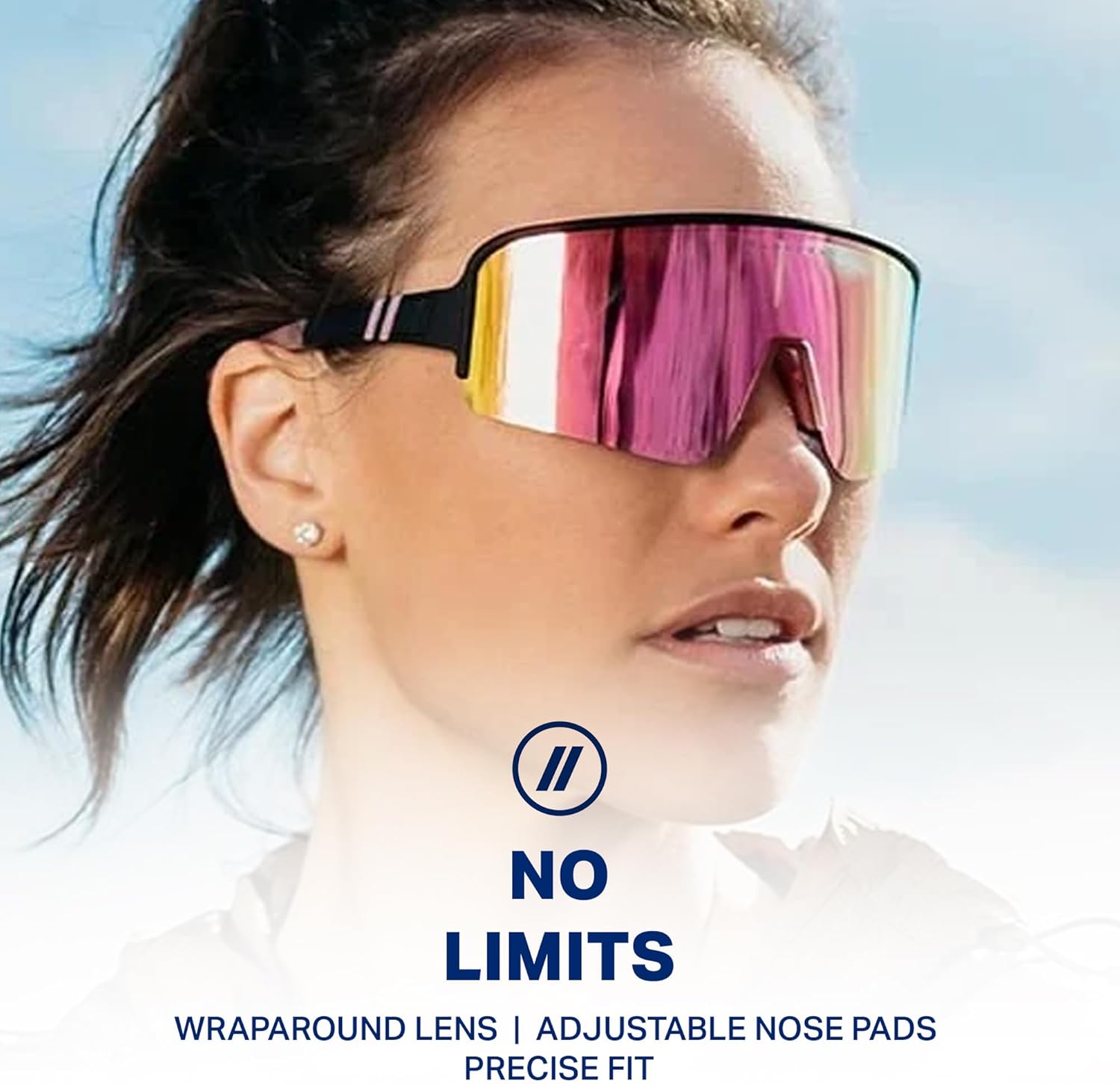 Blenders Eyewear Eclipse – Polarized Sunglasses – Wrap-Around Lens – 100% UV Protection – For Men & Women