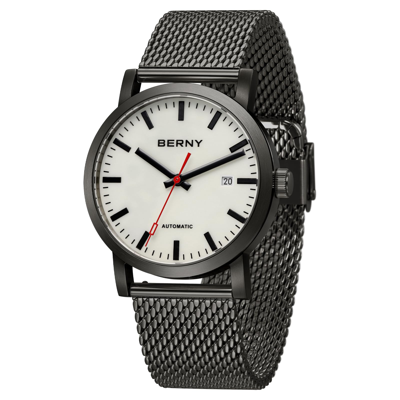 Berny Classic Automatic Watch for Men MIYOTA 8215 Mechanical Self Wind 5ATM
