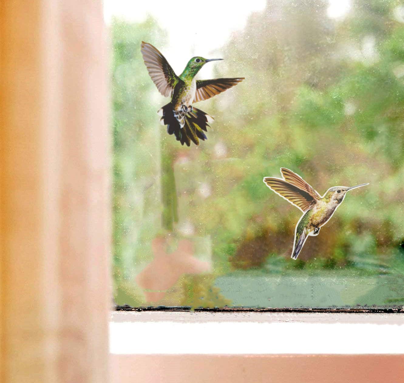 QEQSHQO Adesivi Anticollisione Uccelli - 18 Pezzi Sagome Nere Per Vetrate, Protezione E Decorazione - Foto 10