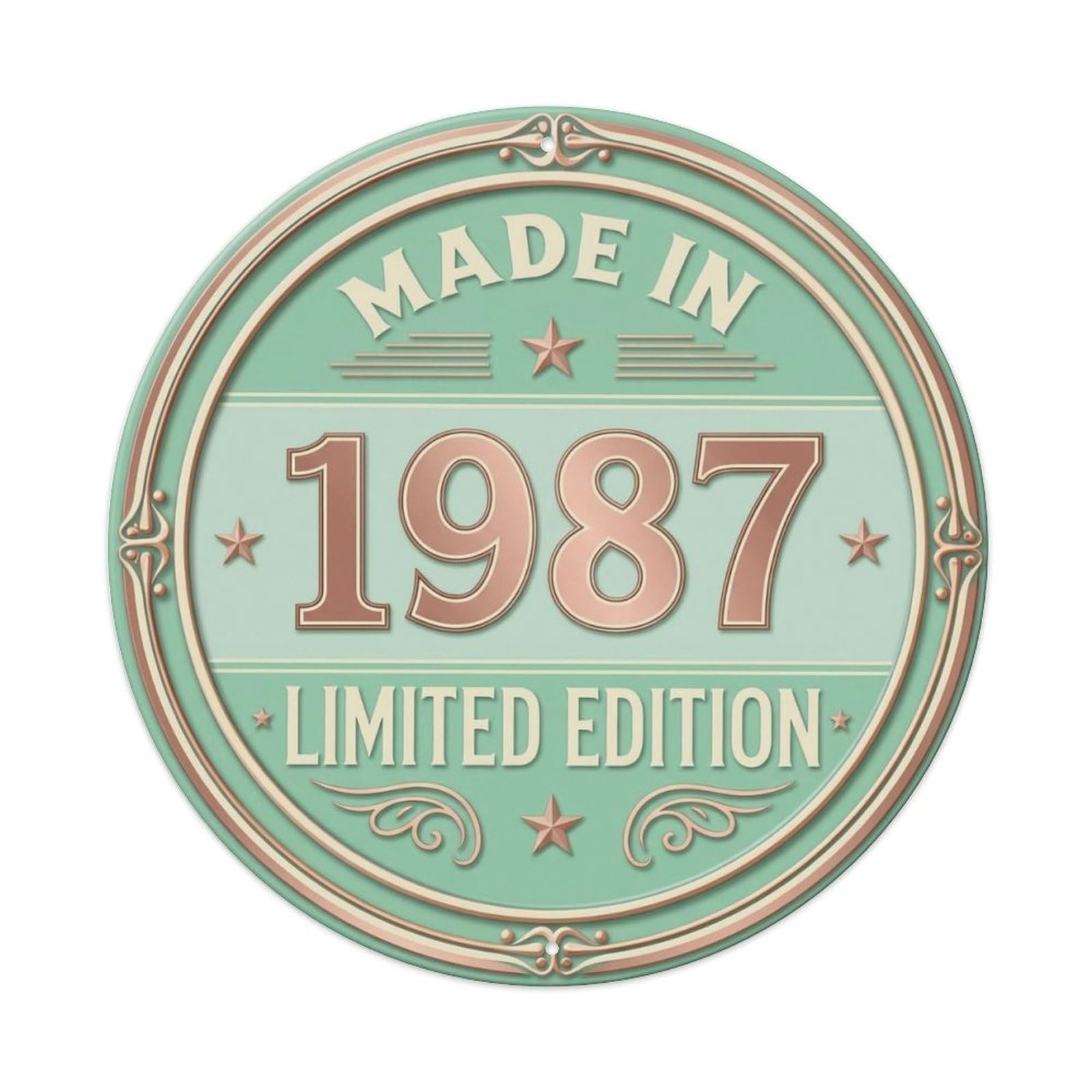 Okahys 8X8inch(20X20cm) Made In 1987 Limited Edition Metal Tin Sign