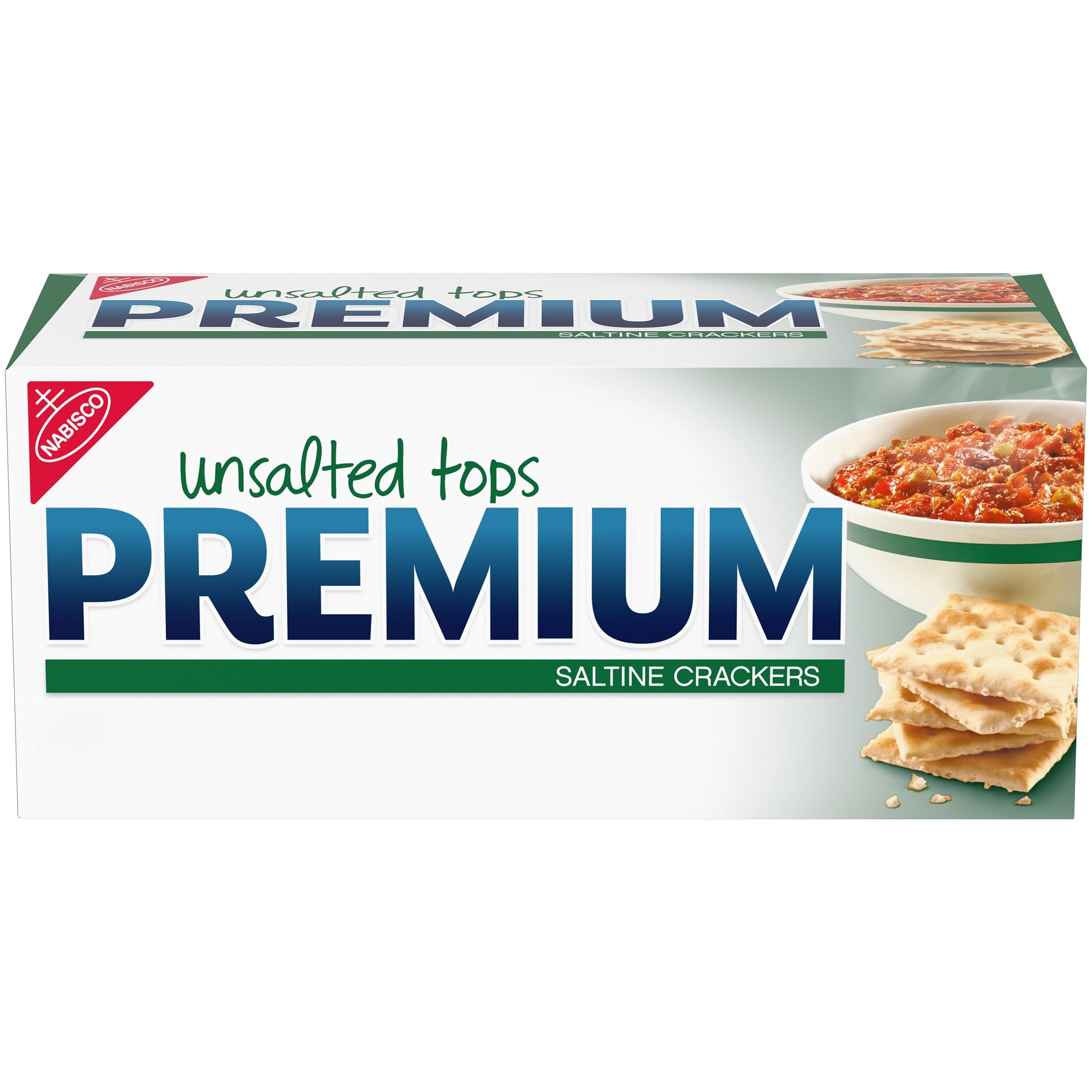 Unsalted Tops Saltine Crackers, Lunch Snacks, 16 oz