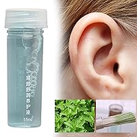 Vista 3 de Solución de limpieza de oídos perforada de 0.3 fl oz, limpiador de oídos, línea de limpieza de agujeros de oído, juego de hilo dental para cuidado