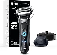 Braun Series 7 7127cs Electric Shaver for Men - Wet & Dry, 360° Flex Head, Turbo & Gentle Modes, Waterproof, Beard Trimmer, Space Grey