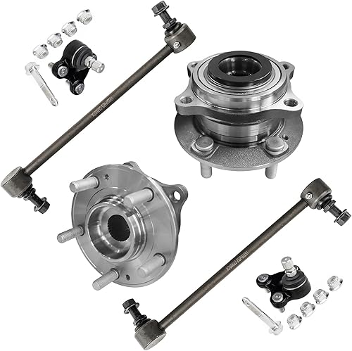 Miniatura 289 de Detroit Axle - Kit de cubos de rodamiento de rueda delantera de 6 piezas para Dodge Dart 2013-2016, Chrysler 200 2015-2017, 2 cojinetes de rueda