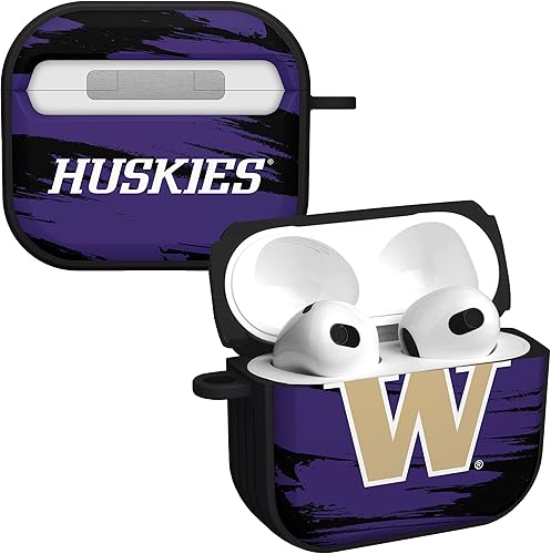 Miniatura 14 de AFFINITY BANDS Washington Huskies Camo HDX - Funda compatible con Apple AirPods Generación 3 Camo,Champion Series,Classic,Washington