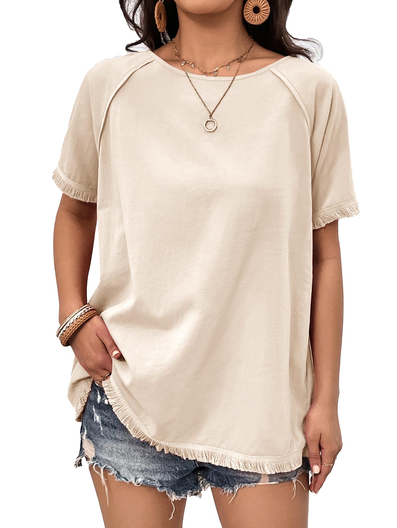 LOOSE FIT ROUND NECK TEE A LITTLE PAST TWILIGHT