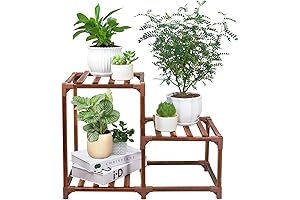 XXXFLOWER 3-Tier Wood Plant Stand Rack for Indoor or Outdoor Plants