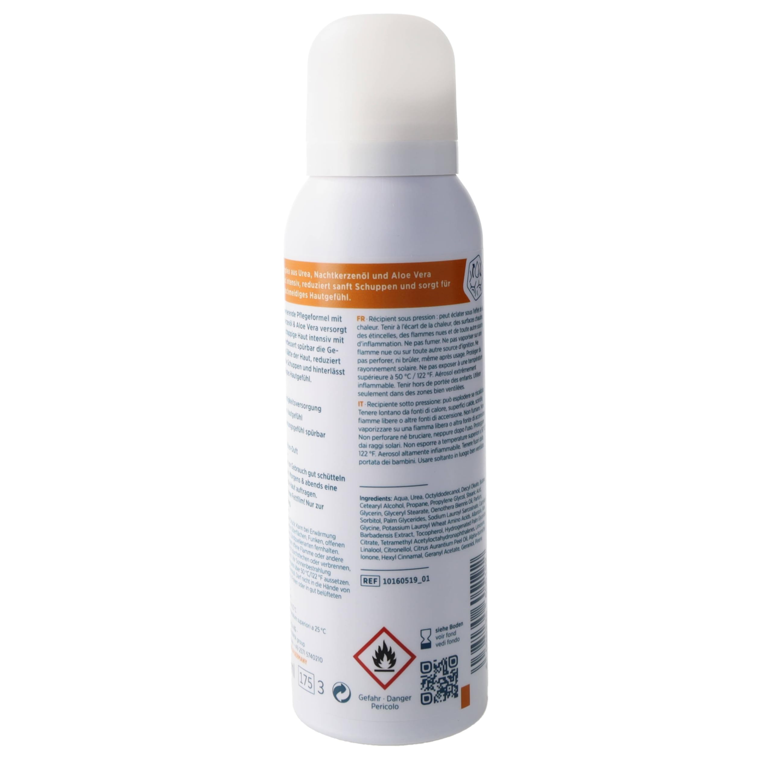 Allpresan Limited Edition - ORANGENBLÜTE - Körper Schaumcreme für sehr trockene bis schuppige Haut mit belebendem Orangenblüten-Duft, 125 ml