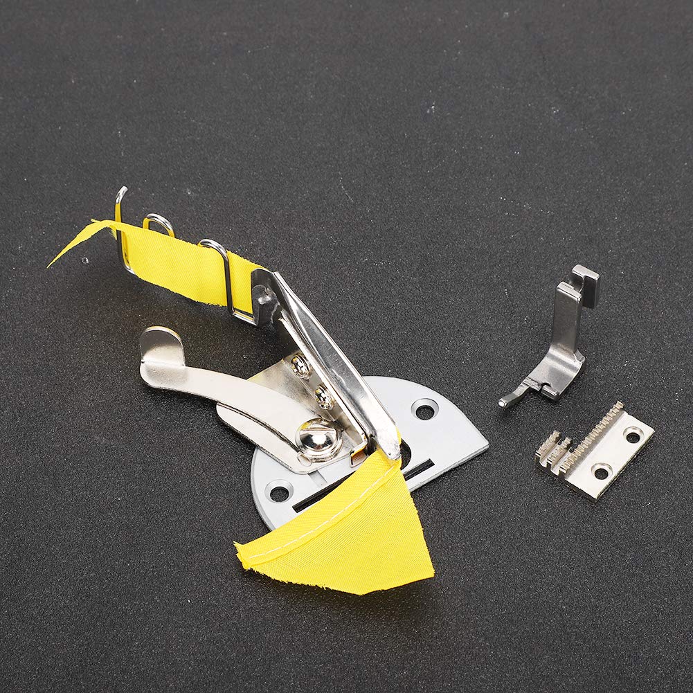 Double Pli Angle Reliure Machine à Coudre Reliure Attachement Dossier Point Noué Machine à Coudre Industrielle Pied Accessoires(22 Mm