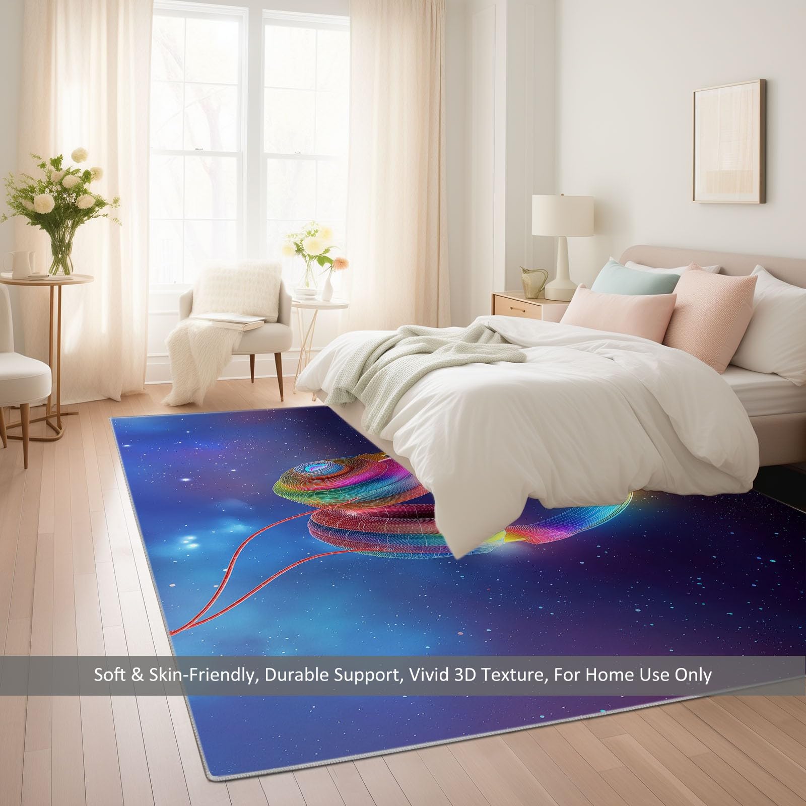 Nowoczesny dywan słuchawki gwiaździste niebo wszechświat 160 x 230 cm, z antypoślizgową podstawą z TPR gumowa uszczelka dywaniki dekoracyjne wycieraczki, na podłogi zewnętrzne i wewnętrzne wejście