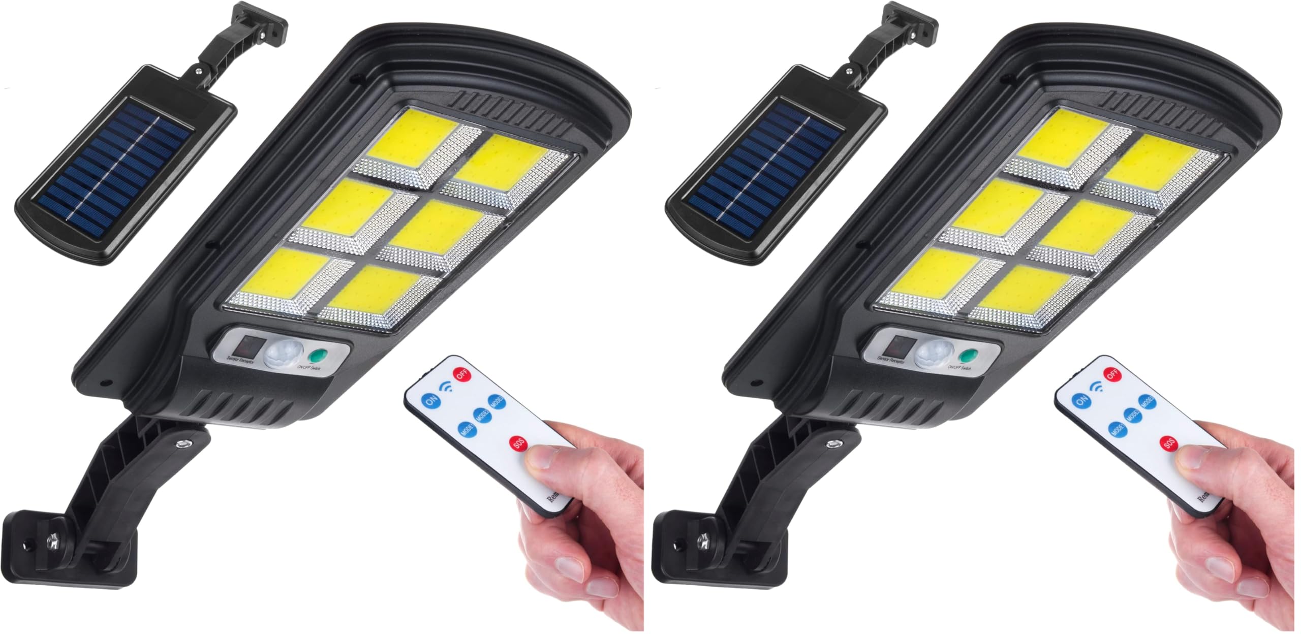 Lanterne routière solaire 6500K et luminaire de sécurité pour façade