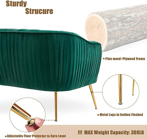 Miniatura 11 de Silla decorativa de terciopelo, Silla moderna con brazos de barril, Silla de sala de estar, acabado dorado, verde Navidad Navidad verde,Rosa