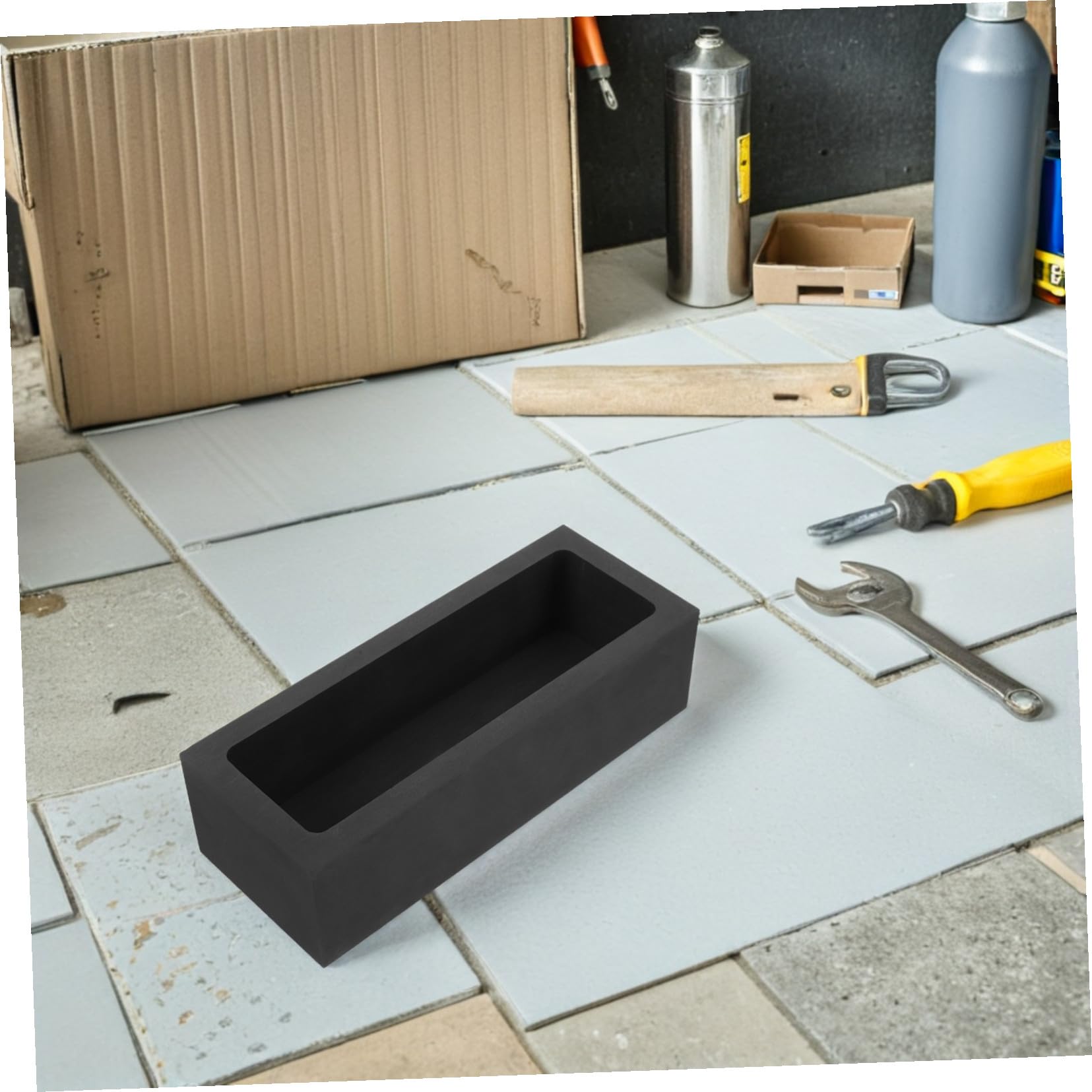 Graphit Gussform Tiegelform 5kg Schwarz zum Schmelzen und Gießen