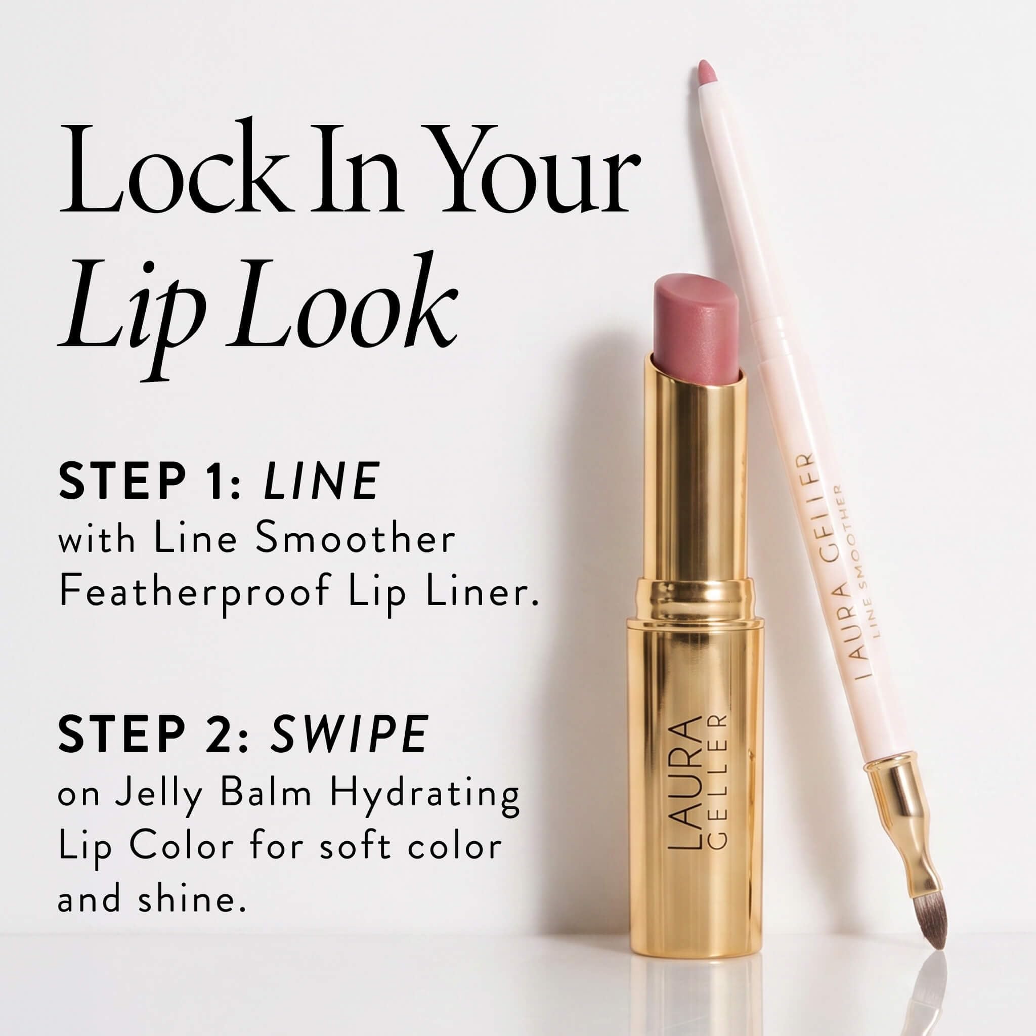 LAURA GELLER NEW YORK Jelly Balm Bálsamo Labial Hidratante con Color con Vitamina E – Lápiz Labial con Acabado Semibrillante y Jugoso para unos Labios Suaves y Radiantes - Figger Than Life