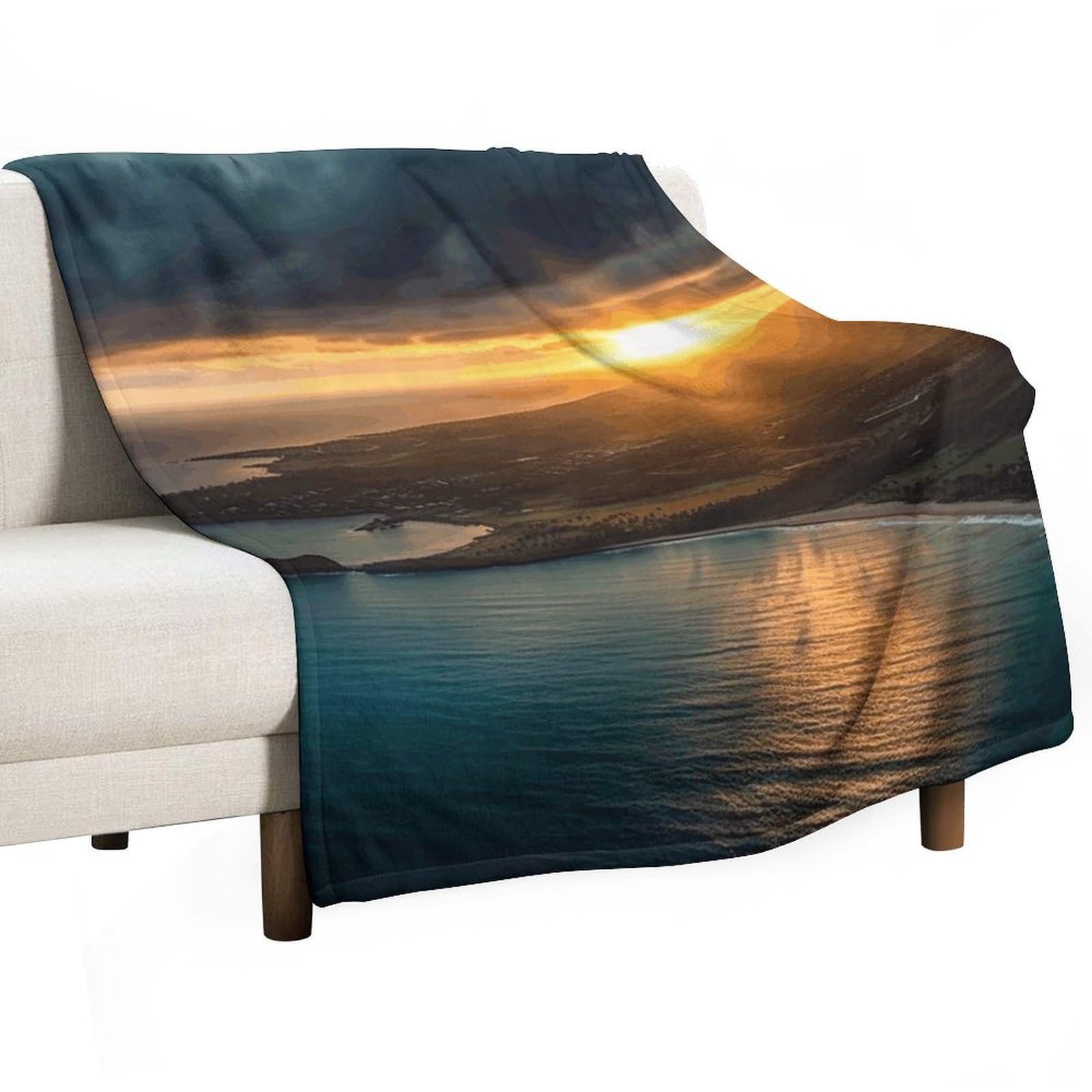 Couverture polaire lit et canapé au toucher luxueux 127x152 cm
