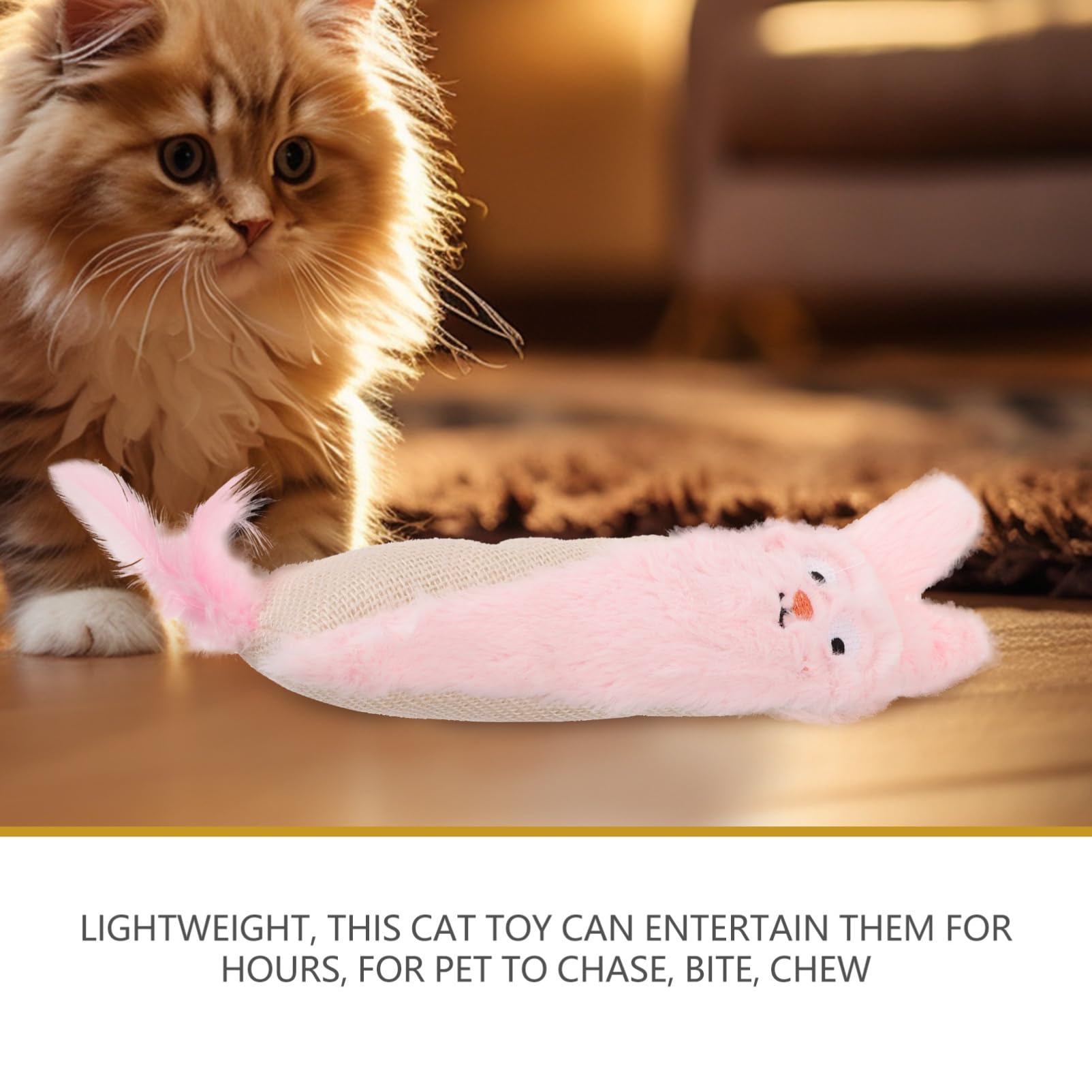 TOYANDONA Jouet à Herbe Chat pour Chat Jouet Interactif Amusant avec Papier Froissé pour Chatons