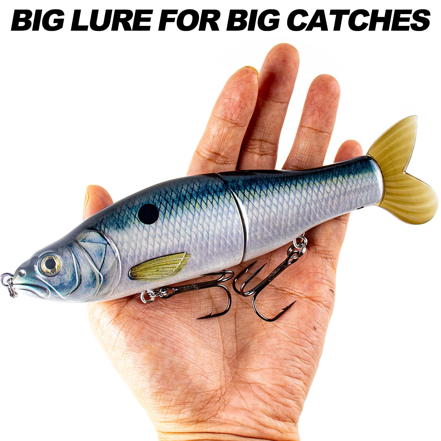 Premium 14.0cm Mehrgelenkiger Swimbait - 82g, Hochindex-Kunststoff-Hartköder Für Barsch * & Mehr - Ideal Für Süß- Und Salzwasserangeln * Künstlicher Köder