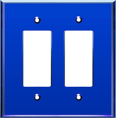 Vista 48 de LIDER LWP-31O-ABK, placa de pared decorativa de acrílico reflectante, placa de interruptor de luz espejada, cubierta de salida de plexiglás, vidrio