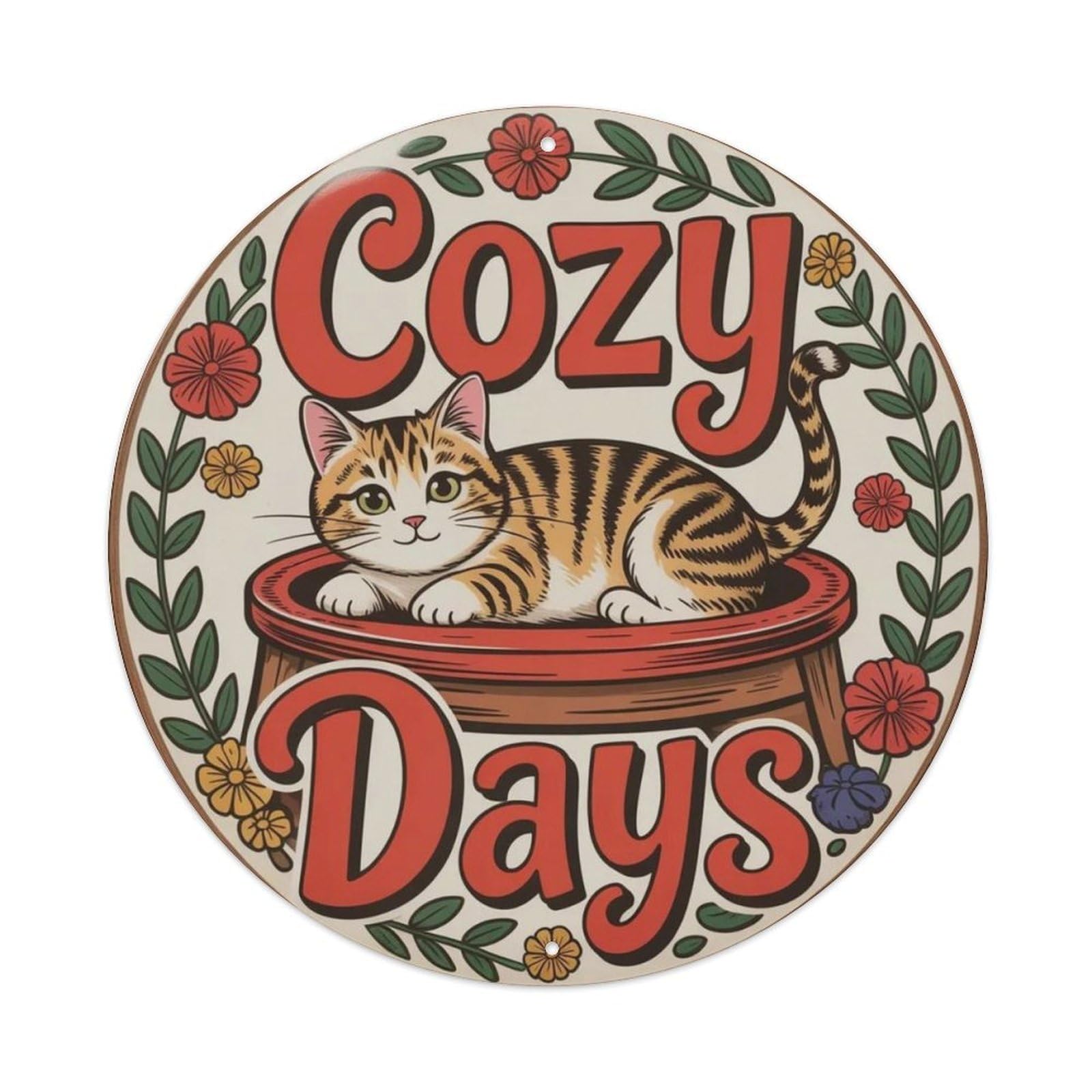 Cozy Days Japanese Manga Metal Tin Sign Plaque