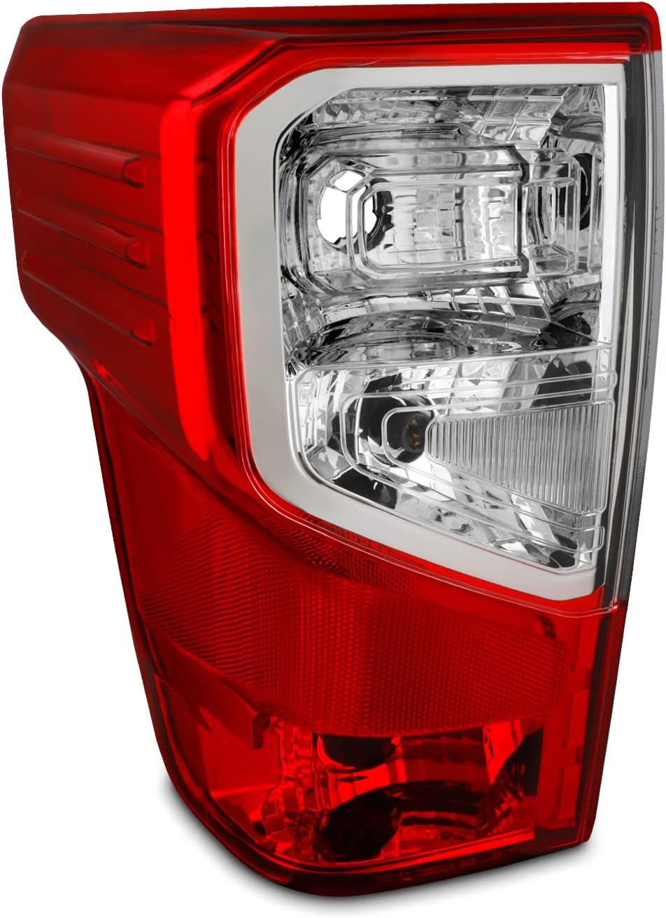 AKKON - Fits 2016-2023 Titan XD Pickup Chrome Red Tail Light Brake Lamp Driver Left Side Replacement