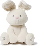 Baby GUND Flora the Bunny Animated Plush, Singing Stuffed Animal Toy for Ages 0 and Up, Cream, 12" (Styles May Vary)