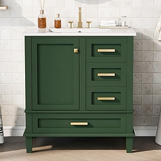 12 Dark Green Bathroom Ideas for Rich Calm Natural Depth 39 LUMISOL 30