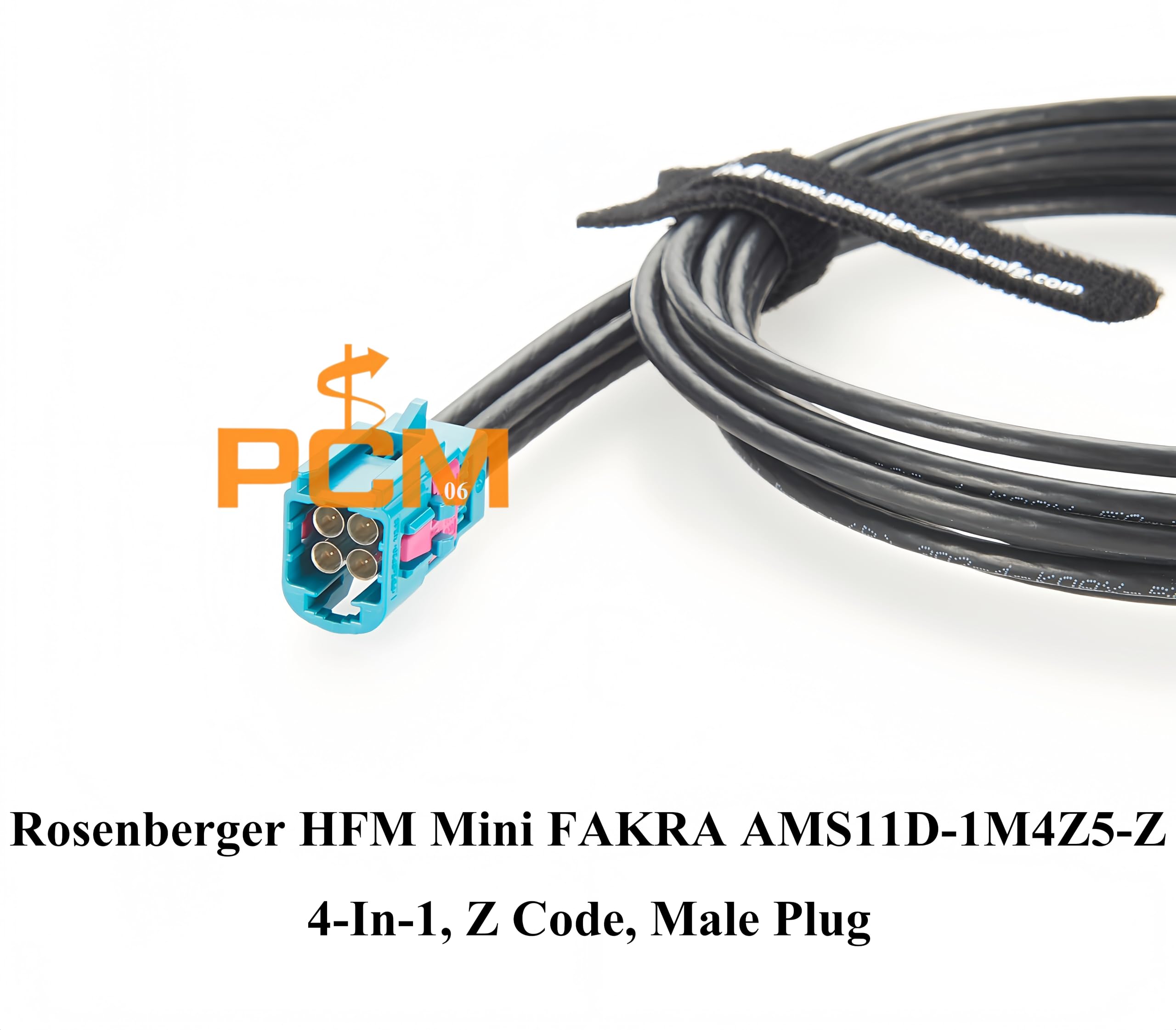 Original Rosenberger Antennenstecker Mini FAKRA Verlängerungskabel 4in1 AMS11D-1M4Z5-Z auf 59Z113-000-Z FAKRA Adapter Stecker auf Buchse Automotive GPS RF Koaxialkabel Dacar 302-4 (0,5m)