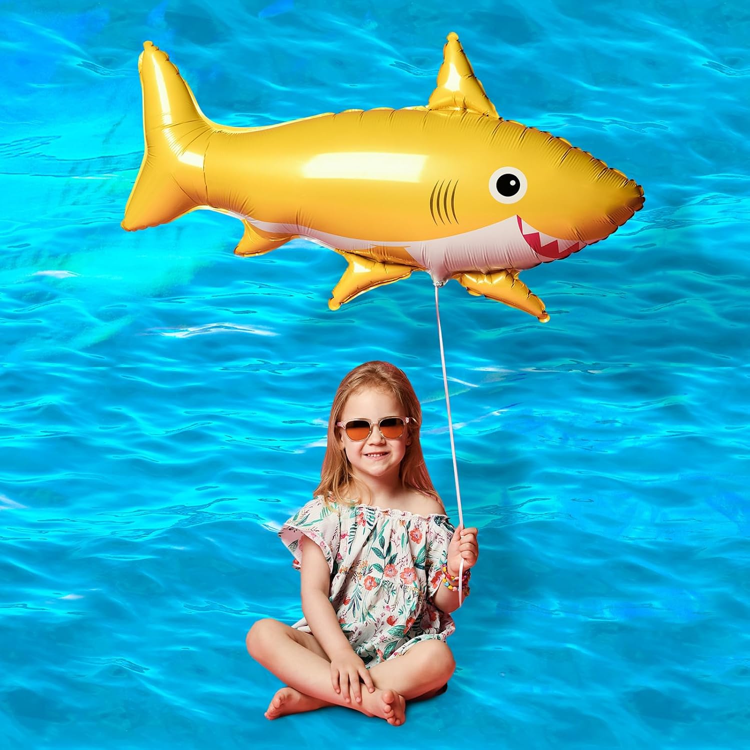 party greeting Under The Ocean Tablecloth Roll 100FT x 51 Inch Mermaid Water Table Cover Table Covers Waterproof Erasable Ocean Backdrop for Glitter Summer Beach Birthday Party Decor