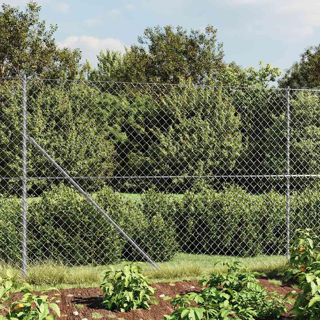 Clôture Treillis Métallique Avec Bride Anthracite 1,6x25m - Acier Galvanisé PVC - Robuste Et Esthétique