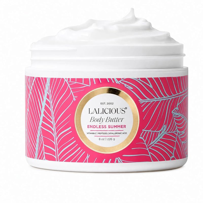 LALICIOUS Endless Summer Manteiga Corporal Aerada com Manteiga de Karité e Ácido Hialurônico, 340 g