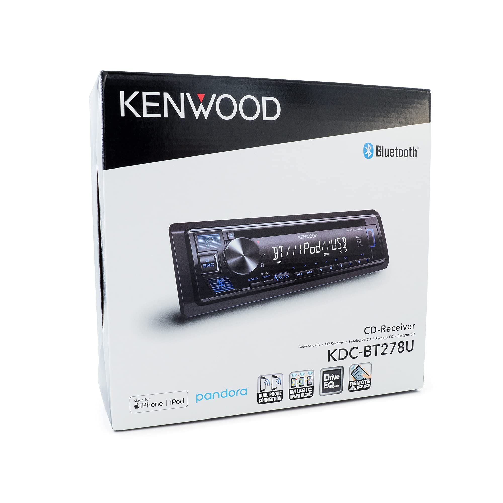 Amazon.com: Kenwood KDC-BT278U 1 Line Text Display CD Receiver