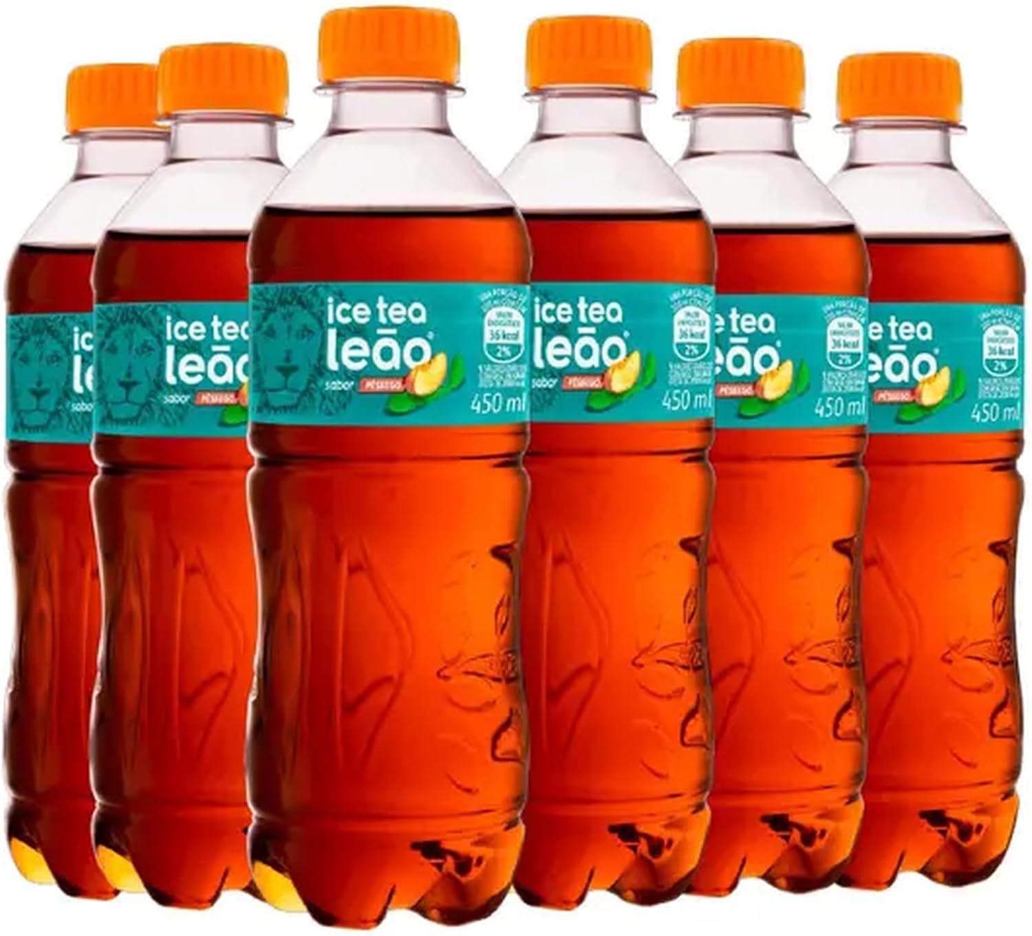 6x Chá Ice Tea Leão Sabor Pêssego 450ml : Amazon.com.br: Alimentos e ...