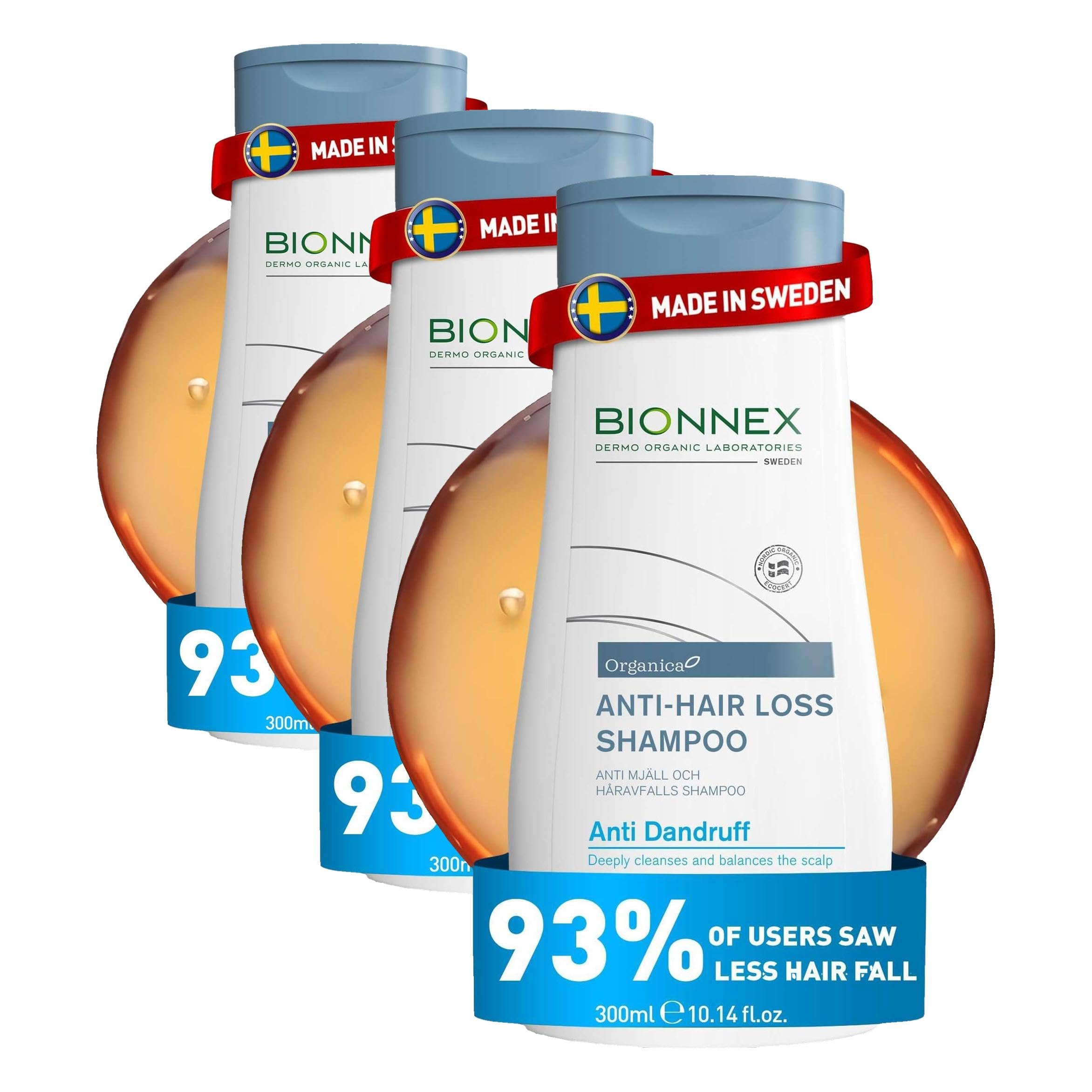 BIONNEX Anti-Hair Loss Shampoo 300 ml - Kepekli Saçlar (3 paketi)