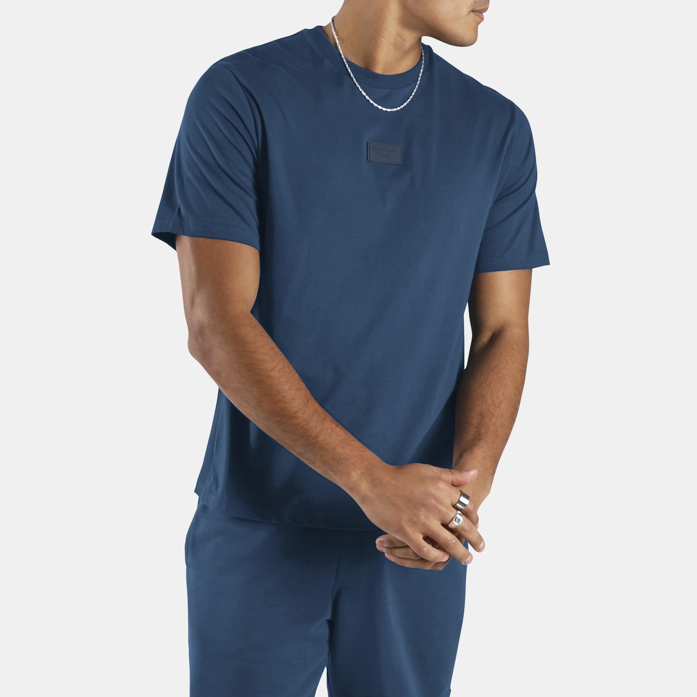 Reebok - Silicone Badge T-Shirt  Athletic Blue  Large