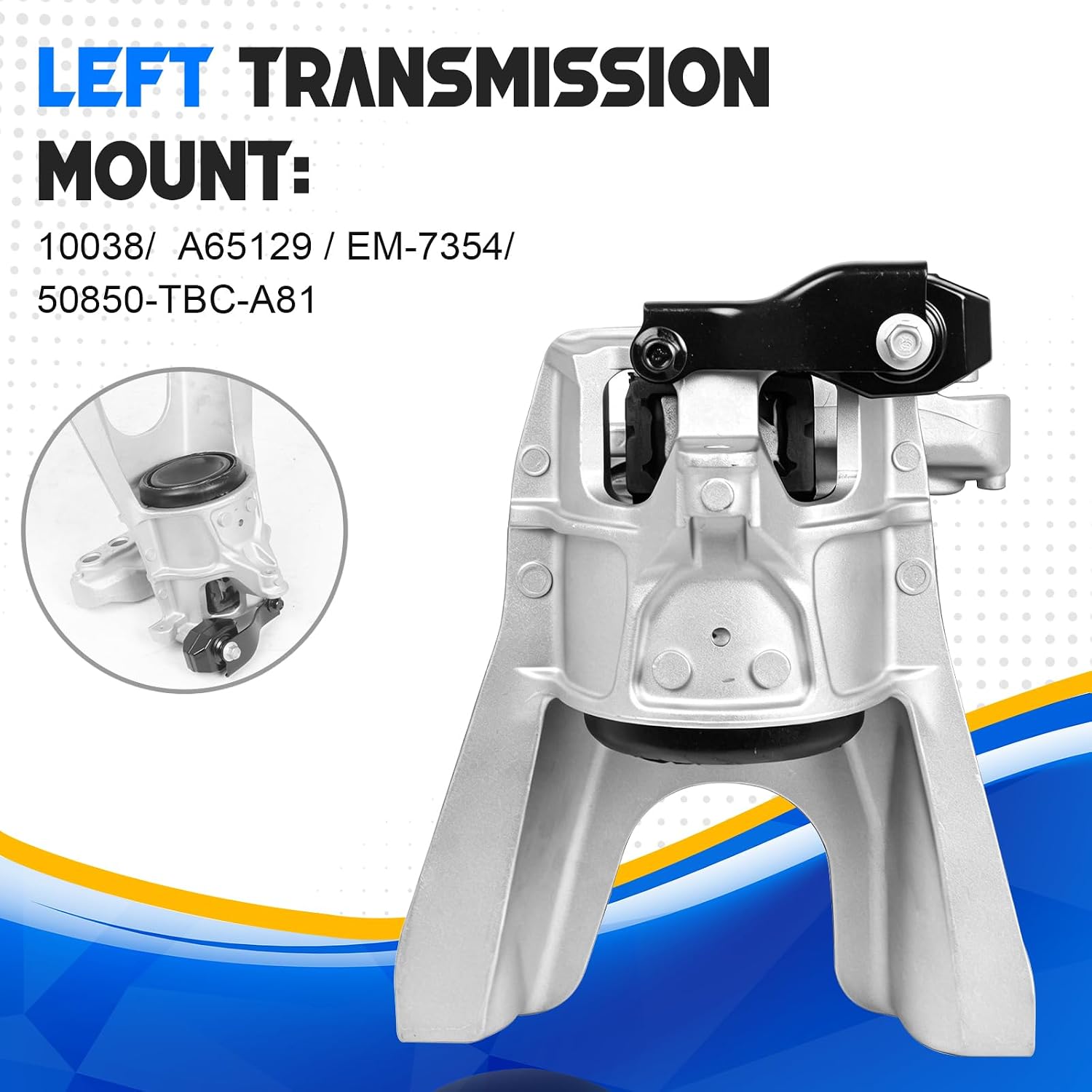 Engine Motor & Trans Mount Compatible with 2016-2021 Honda Civic 1.5L CVT Transmission Mount Replaces 50820-TBA-A04 50890-TBA-A82 50850-TBC-A81 10124 9963 10038