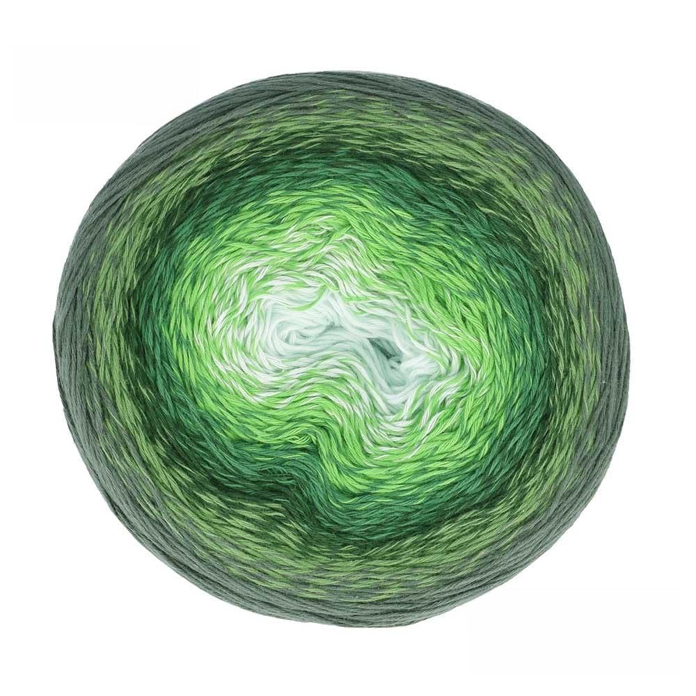 Scheepjes Cotton Whirl Yarn 1000m - Lettuce Party (Green/Blue), 709