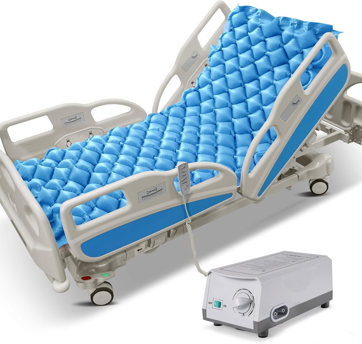 Careboda Alternating Pressure Mattress Anti Decubitus Air Pads with Electric Quiet Pump System
