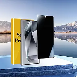 1 pacote para Galaxy S24 Protetor de tela ultra privacidade, película de vidro temperado privada anti-espião, dureza 9H, compatível com capas